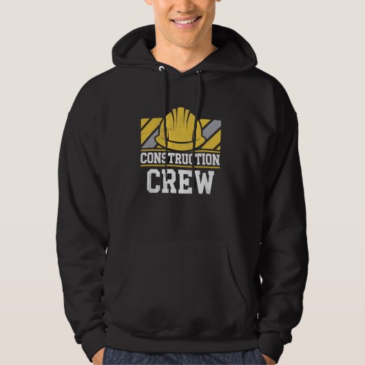 Bouw Crew Builder Foreman Funny Constructi Hoodie (Voorkant)