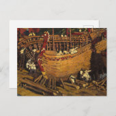 Bouw de Boats, 1903, door Nicholas Roerich Briefkaart (Voorkant / Achterkant)