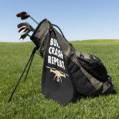 Bouw de Crash Repat Drone Golfhanddoek (Groen)