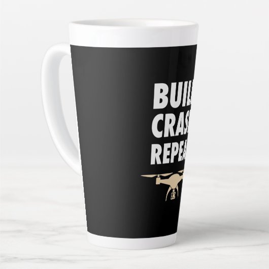 Bouw de Crash Repat Drone Latte Mok (Linkerhoek)
