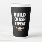 Bouw de Crash Repat Drone Latte Mok (Voorkant)