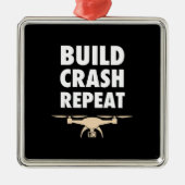 Bouw de Crash Repat Drone Metalen Ornament (Voorkant)
