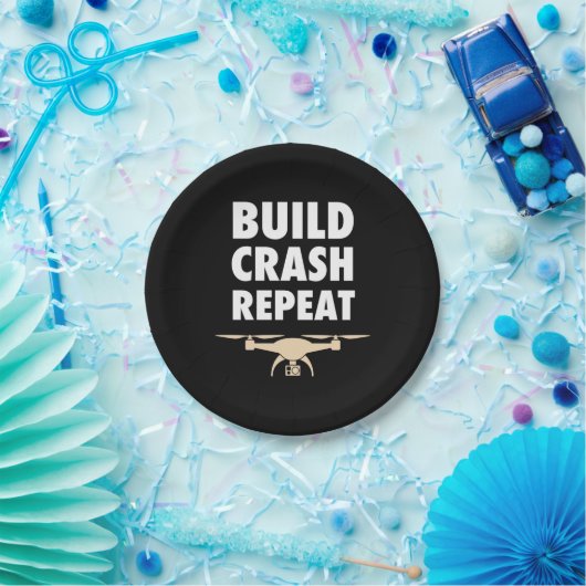 Bouw de Crash Repat Drone Papieren Bordje (Feest)