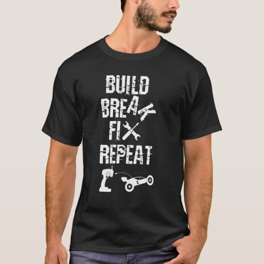 Bouw de Fix van de Break Herhaal autoBewaring Auto T-shirt (Voorkant)