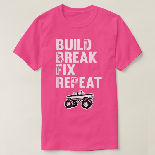 Bouw de Fix van de Break Herhaal de Opgeloste Mons T-shirt (Design voorkant)