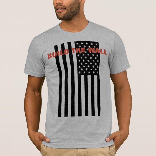 Bouw de muur - Amerika weer geweldig maken T-shirt (Voorkant)