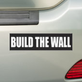 "BOUW DE MUUR" BUMPERSTICKER (Op auto)
