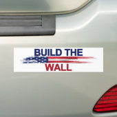 Bouw de muur bumpersticker (Op auto)