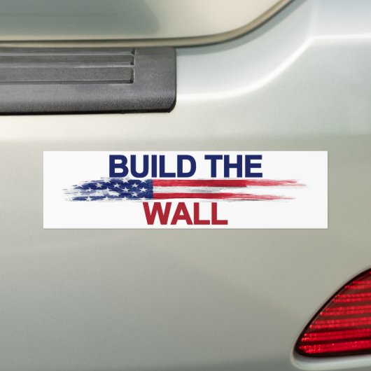 Bouw de muur bumpersticker (Op auto)