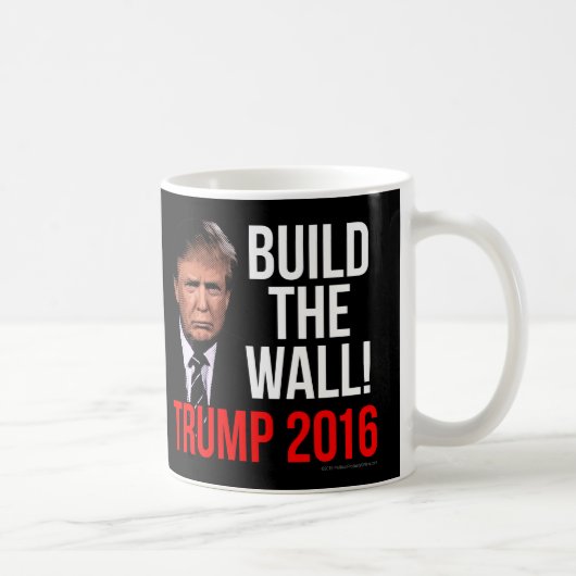 Bouw de muur Donald Trump 2016 Koffiemok (Rechts)