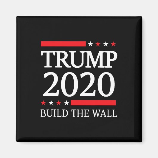 Bouw De Muur Stem Trump Campagne Magneet (Voorkant)