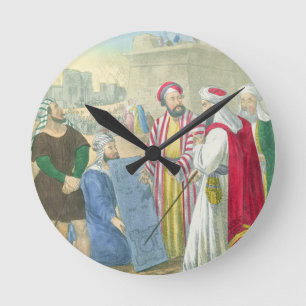 Bouw de Stad en de toren van Babel van een b Ronde Klok