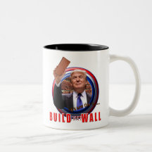 Bouw de Wall President Donald Trump Coffee Cup