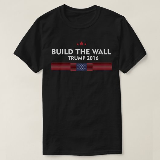 Bouw de wand Trump 2016 T-shirt (Design voorkant)