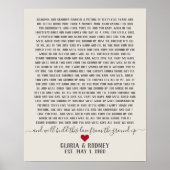 Bouw deze liefde vanaf de grond op de bruiloft poster (Voorkant)