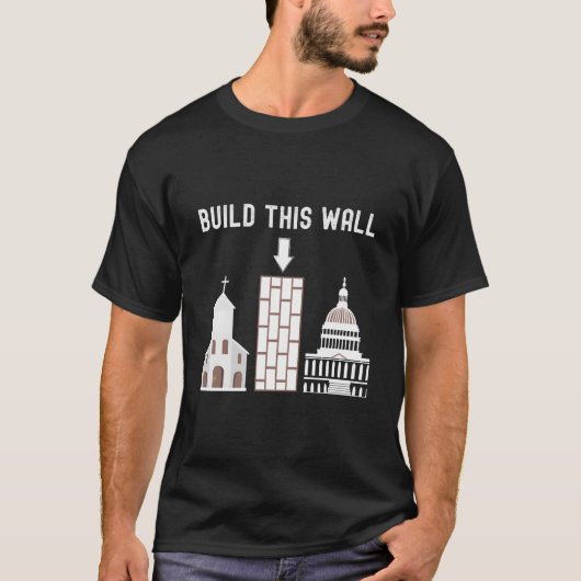 Bouw Deze Muur T-shirt (Voorkant)