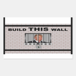 Bouw DEZE muur / Tegen Trump, Rechthoekige Sticker