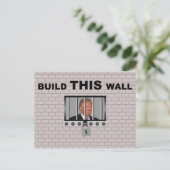 Bouw deze wand/anti-trump, briefkaart (Staand voorkant)