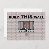 Bouw deze wand/anti-trump, briefkaart (Voorkant / Achterkant)