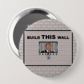 Bouw deze wand/anti-trump, ronde button 4,0 cm (Voorkant /achterkant)