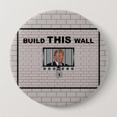 Bouw deze wand/anti-trump, ronde button 4,0 cm (Voorkant)