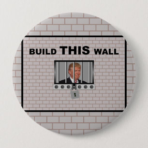 Bouw deze wand/anti-trump, ronde button 4,0 cm