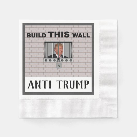 Bouw deze wand/anti-trump, servet (Voorkant)