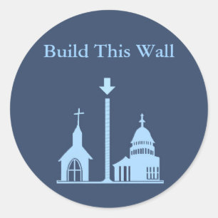 Bouw deze wandsticker ronde sticker