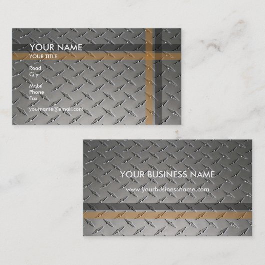 Bouw | Diamond-Bord Visitekaartje (Voorkant / Achterkant)