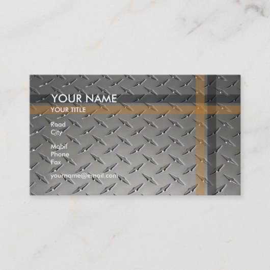 Bouw | Diamond-Bord Visitekaartje (Voorkant)