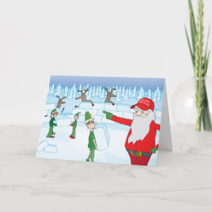 "Bouw die muur..." Een bekroonde kerstkaart Feestdagen Kaart