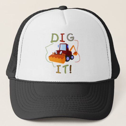 Bouw dig it T-shirts en geschenken Trucker Pet (Voorkant)