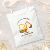 Bouw Digger Valentijn Favor Tassen Bedankzakje (Geknipt)