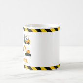 Bouw Diggers Jongens Gepersonaliseerde Mok (Center)