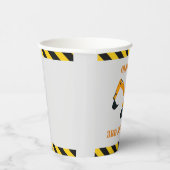 Bouw Diggers Party Paper Cup Papieren Bekers (Rechts)