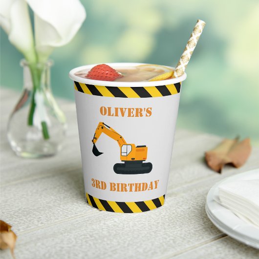 Bouw Diggers Party Paper Cup Papieren Bekers