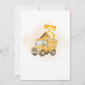 Bouw Digging It 3e verjaardagsfeest Kaart (Achterkant)