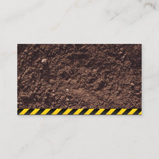 Bouw | Dirt Visitekaartje (Achterkant)