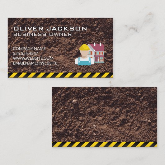 Bouw | Dirt Visitekaartje (Voorkant / Achterkant)