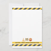 Bouw Dirty 3rdy verjaardagsfeestje uitnodiging (Achterkant)