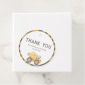 Bouw Dump Truck Bedankjes Labels (In situ)