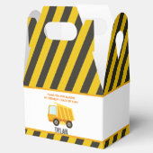 Bouw Dump Truck Birthday Bedankdoosjes (Geopend)