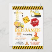 Bouw Dump Truck Birthday Kaart (Voorkant)