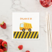 Bouw Dump Truck Birthday Servet (Insitu)