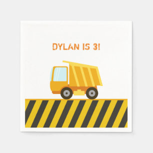 Bouw Dump Truck Birthday Servet