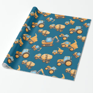 Bouw Dump Truck Cadeaupapier