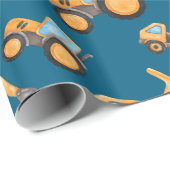 Bouw Dump Truck Cadeaupapier (Rol Hoek)