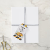 Bouw Dump Truck Favor Cadeaulabel (Met Touw)