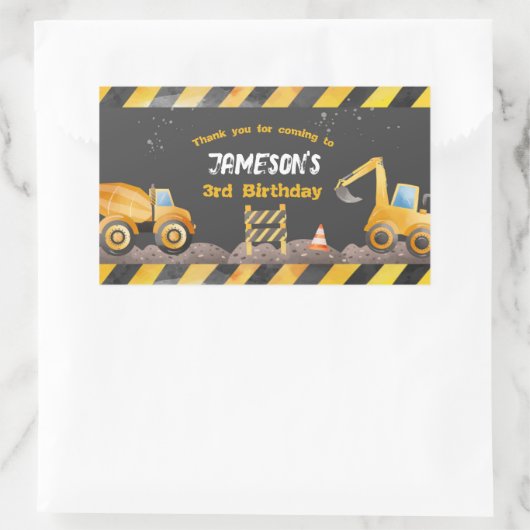 Bouw, Dump Truck Gable Box Label (Tas)