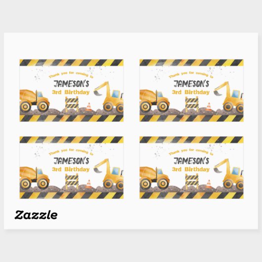 Bouw, Dump Truck Gable Box Label (Vel)